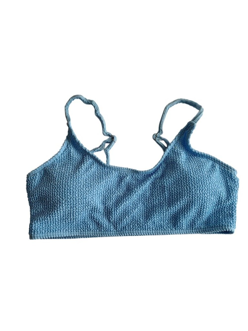 Unbranded Bikini Top Womens Large Blue Adjustable shoulder strap Ripple Reverb